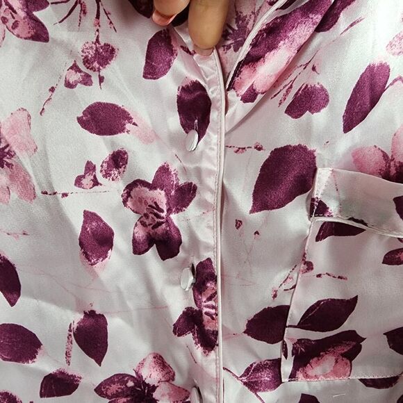 Secret Treasures Floral Pajama Top Pink Size 2XL - Picture 6 of 9